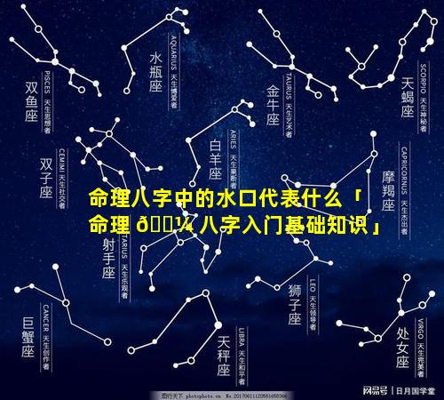 命理八字中的水口代表什么「命理 🐼 八字入门基础知识」